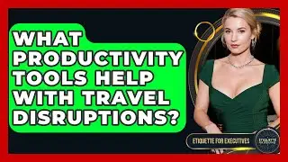 What Productivity Tools Help With Travel Disruptions? - Etiquette for Executives