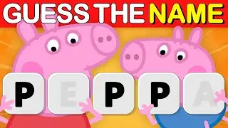 Guess the Peppa Pig Character 🐷 Missing Vowels Name Quiz Challenge | Quiz DingDong