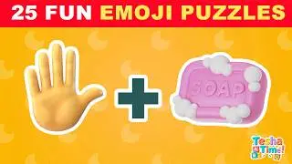 Can You Guess the Word? 🧩✨ 25 Fun Emoji Puzzles for Kids | TESHA TIME