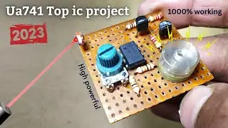 Top.1 ua741 ic project ।Ua741 ic amazing project