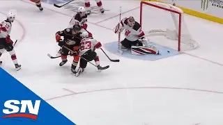 Isac Lundestrom Spins In The Slot Before Firing Backhand Shot For Shorthanded Goal