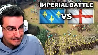 French vs English Late Game Face-Off in a Pro 1v1 AOE4