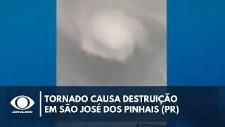 Tornado causa destrui&ccedil;&atilde;o em S&atilde;o Jos&eacute; dos Pinhais (PR)