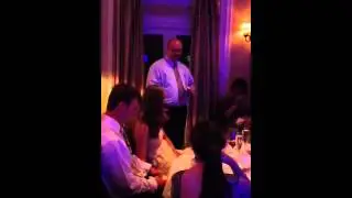 Toasts at rehearsal dinner