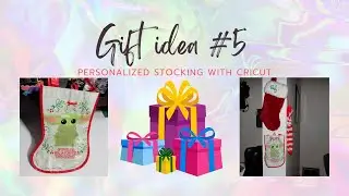Dollar Tree Stocking Personalized with Cricut