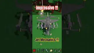 Roblox Build a Boat for Treasure Impressive Jet Mechanics! F-35! #roblox #babft