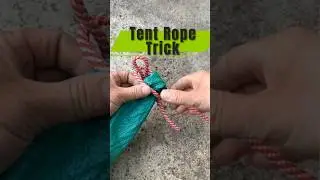 Reliable Knot for Tents and More #knot #rope #diy