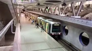 RET Metro 3*Type B (5360 & 5353 met R-net) op Wilhelminaplein richting Rotterdam Centraal