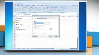 Excel 2007: How to Create Drop Down List