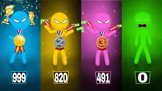 Stickman Party 1 2 3 4 Players - Tournament Cup Gameplay - MiniGames Update