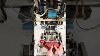 This is how footballs for the Super Bowl are made! #shorts #nfl #superbowl