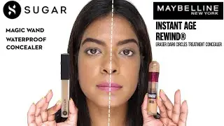 SUGAR Magic Wand vs Maybelline Age Rewind Concealer Test and Review