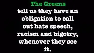 Stand up for Australia. The Greens, and turning a blind eye.