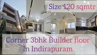 Corner 3bhk Builder floor In Indirapuram Ghaziabad #3bhk #metro 
