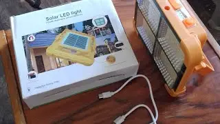 Полный обзор; фонарь прожектор Solar LED Light (IP66), подарок на день рождения
