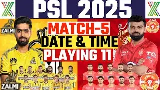 PSL 2025: Peshawar Zalmi vs Islamabad United | Playing 11 & Head-to-Head Records | PSL 10 IU vs PZ
