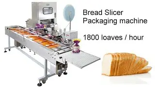 Bread Slicer with Packing Tying machine