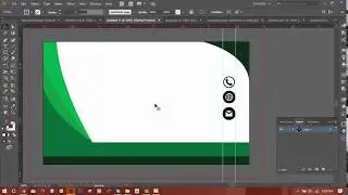 Simple visiting card design in illustrator.