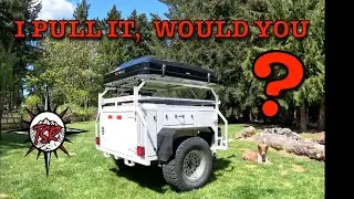 Details of the UTV trailer with Ikamper tent (RTT) that I pull and the things that I carry with me.