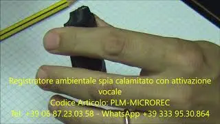 registratore ambientale spia calamitato con attivazione vocale