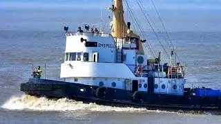 Schlepper EMS PULL CQJD IMO 7017909 BJ 1970 outbound Emden tugboat