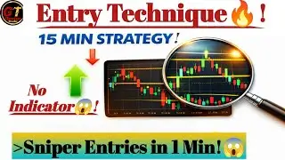 Sniper Entry in 1 Minute🔥| Perfect Intraday Entry Technique Using Price Action