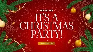 Free Merry Christmas Party Invitation Video Template (Customizable) - FlexClip