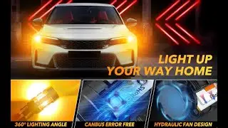 OXILAM 2024 Upgraded 7443 7440  4KP4 LED Bulb (Amber)