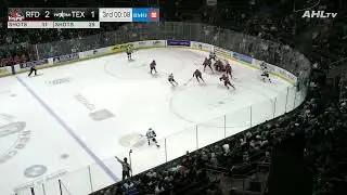 Colin Delia scores a goalie goal after stars shoot the puck into their own net