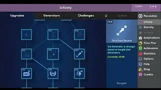 Revolution Idle trying to be able to automate eternity
