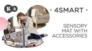 Kinderkraft 4SMART contrasting sensory mat | with sensory ball | with 12 contrasting cards