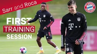 Marc Roca & Bouna Sarr: First Training at FC Bayern
