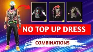 NO TOP UP DRESS COMBINATION 😍 || FREE STYLE DRESS COMBINATION 😎 || VENOM 99 💥  || #combination #ff