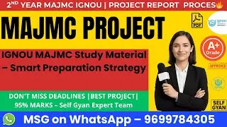 IGNOU MAJMC Study Material &ndash; Smart Preparation Strategy IGNOU MAJMC Study Material 📚 |Smart Strategy