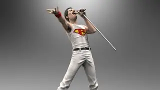 Freddie Mercury KNUCKLEBONZ Queen Rock Iconz . scale 1/9 statue resin