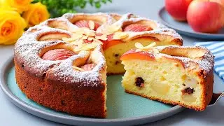 Яблочный пирог, который тает у вас во рту. Вкусное сочетание творога и яблок.