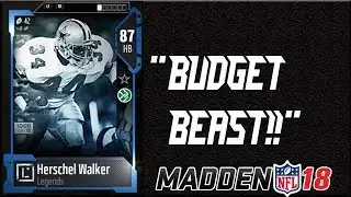 GREATEST RUN OF THE YEAR! HERSCHEL WALKER | BUDGET BEAST! | MADDEN 18 ULTIMATE TEAM