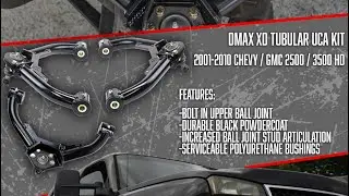 Dmax XD Tubular Upper Control Arm Kit