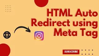 How to Auto Redirect HTML After Few seconds