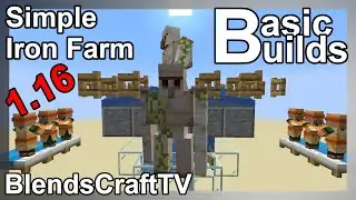 Simple Iron Farm 1.16 - Basic Builds - Minecraft Java 1.16