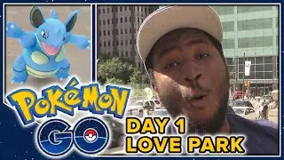 Pokemon GO Vlogs! - Part 1 - Love Park (Philadelphia Landmark Tour)