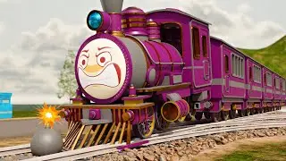 🛑 Joker the Thief Tries to Crash the Train! 🚆 | Fun Choo Choo Cartoon for Kids
