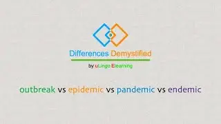 outbreak vs epidemic vs pandemic vs endemic