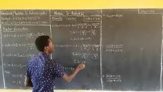 factor formulae simplified lesson 1......#africastruggle.