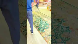 large hand knotted Persian rugs silk Oriental carpet#persiancarpet#handwovenrug #handknottedrug