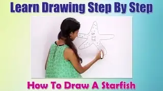 How to draw a Starfish | Learn Drawing Step By Step For Children | Drawing For Beginners