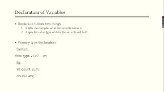 Declaration and assigning values to variables in C | Malayalam tutorial