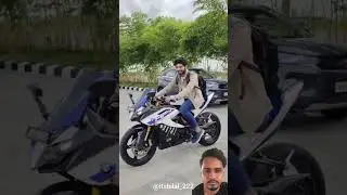 BMW 310 RR 💙😱☠️ #yamahar15 #shortvideo #bikeride #riderattitude #bmw310rr #ktmlover #r15 #mt15