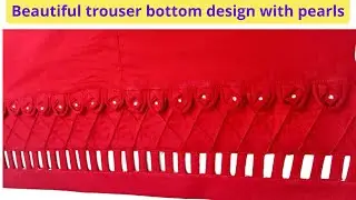 Beautiful trouser design with pearls, Capri design 2023, Trousers design with Pentax 2023
