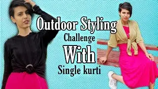 Single Outdoor Outfit With Multiple style Ideas|#outdoorstyling |#styling |#singleoutfit